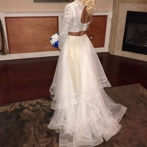 White prom dress
